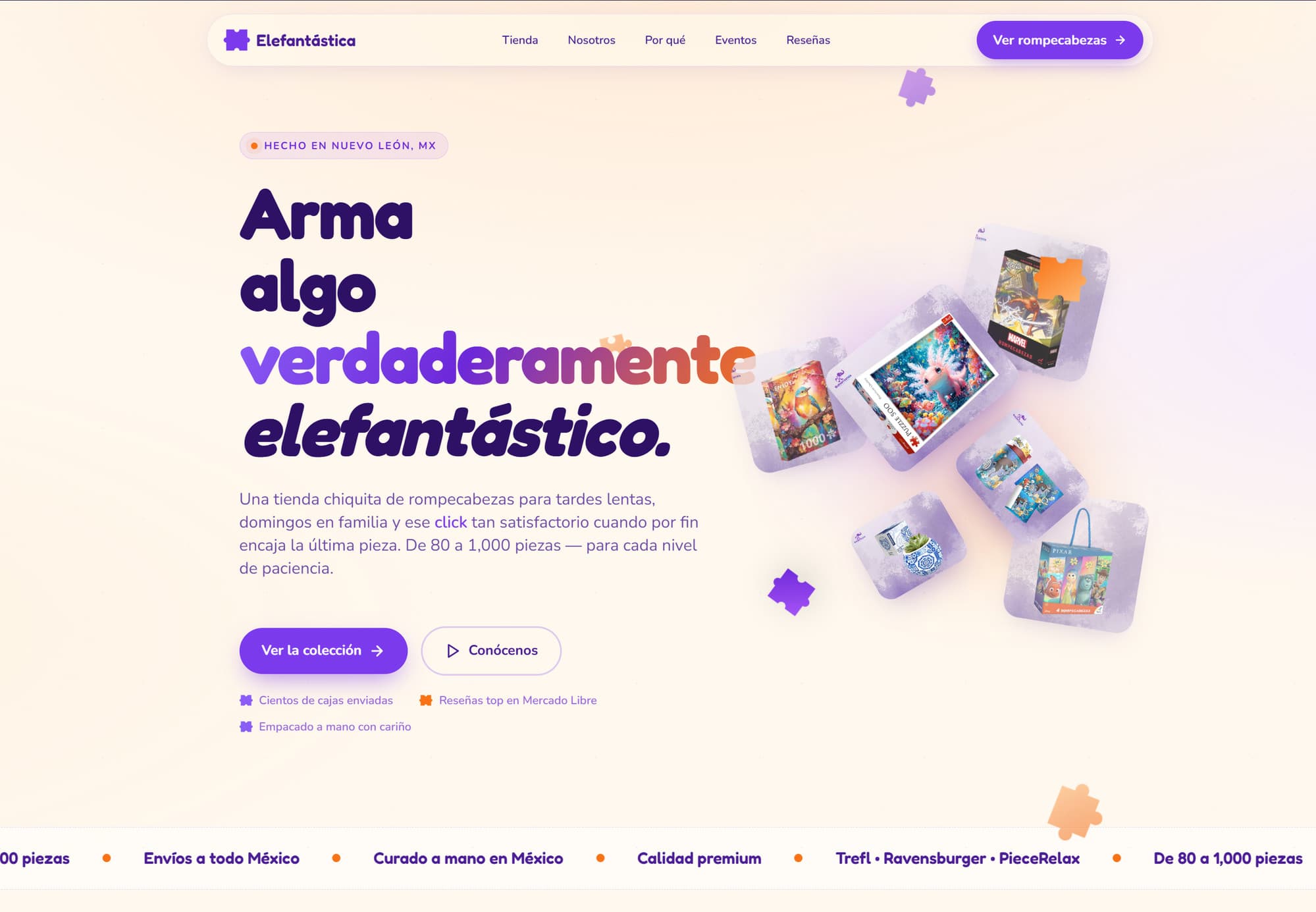 ELEFANTÁSTICA / TIENDA EN LÍNEA — live site preview